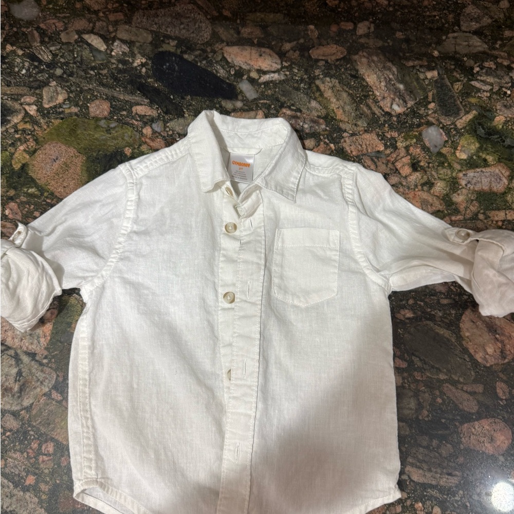 Gymboree White Button Down Kids Shirt